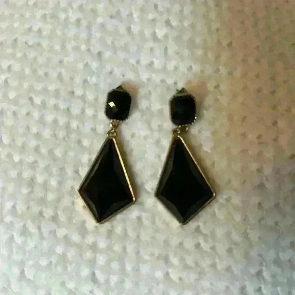 Black rhinestone hanging ear - Picture 1 of 2